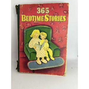 365 Bedtime Stories Children's Book 1944 First Printing Whitman